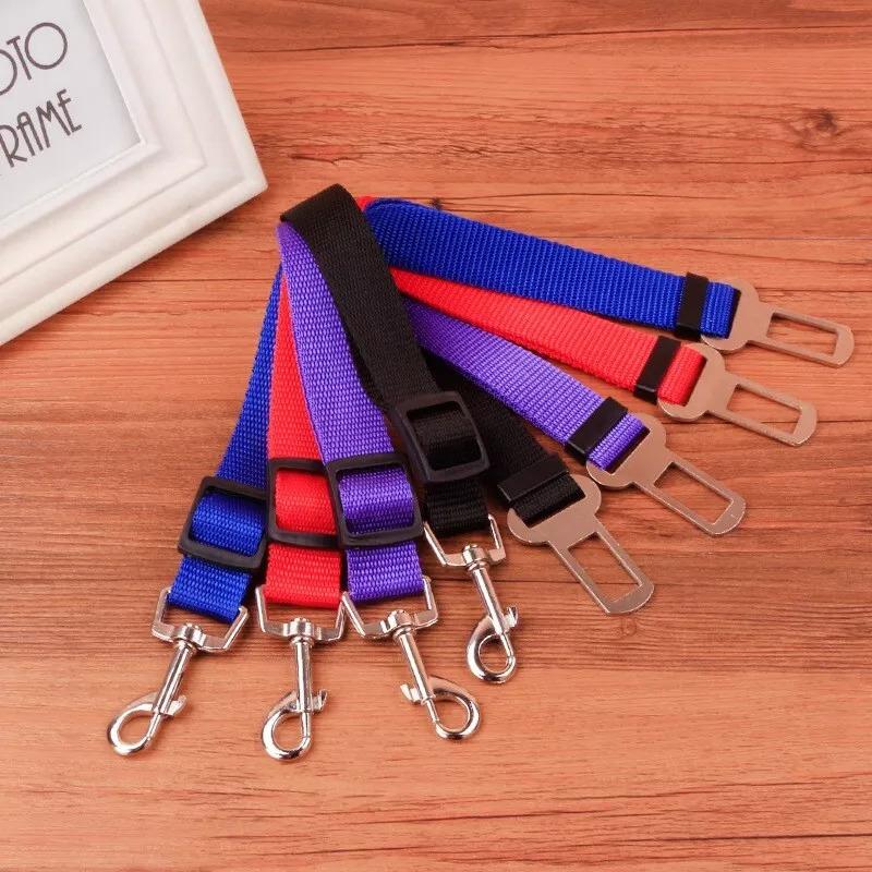 Pet Dog SEAT BELT Adjustable Travel Car Safety Harnesses Lead Restraint Strap harness 2