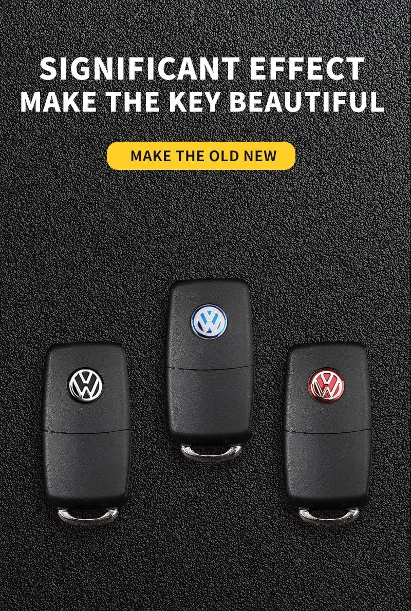 Product Introduction of Car Key Badge Emblem Replacement Car Key Stickers For Volkswagen VW Polo Passat B5 B6 B7 T4 T5 Golf 4 5 6 Tiguan Jetta GTI 5