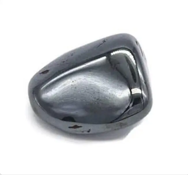 1 x Natural Hematite Crystal Tumble stone In A Velvet Gift Bag