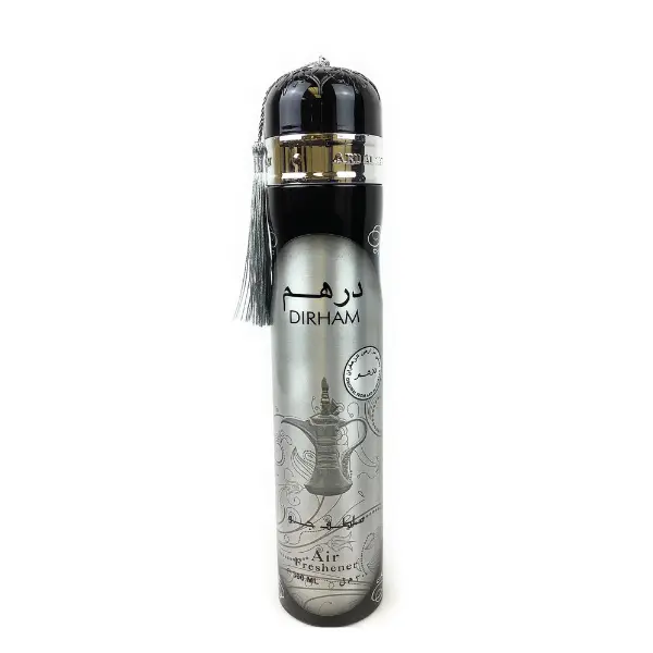 Viral Dubai Air Freshener Dirham Silver 300ml Multipack Combo Deal  - Fresh Floral Fragrance for Home and Car Ard Al Zaafaran - Scented, Household Lemon Oud Bottle Lavender Rose Cardamom Fruits Tropical Light Aroma Perfume 6