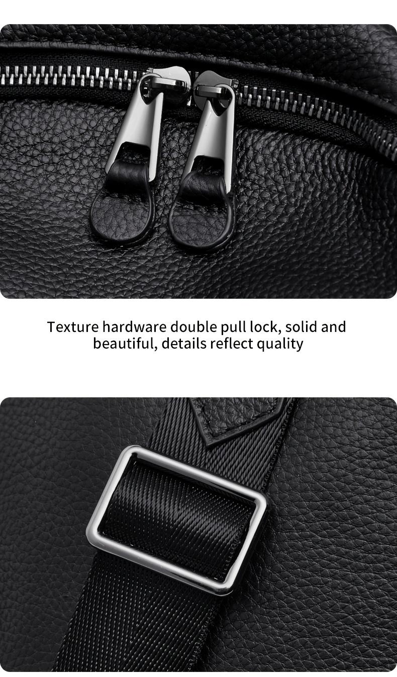 Product Introduction of This Stylish And Minimalist Large-Capacity Women'S Backpack Made of Top-Layer Cowhide Is Perfect for Commuting, Work, And Vacations. 8