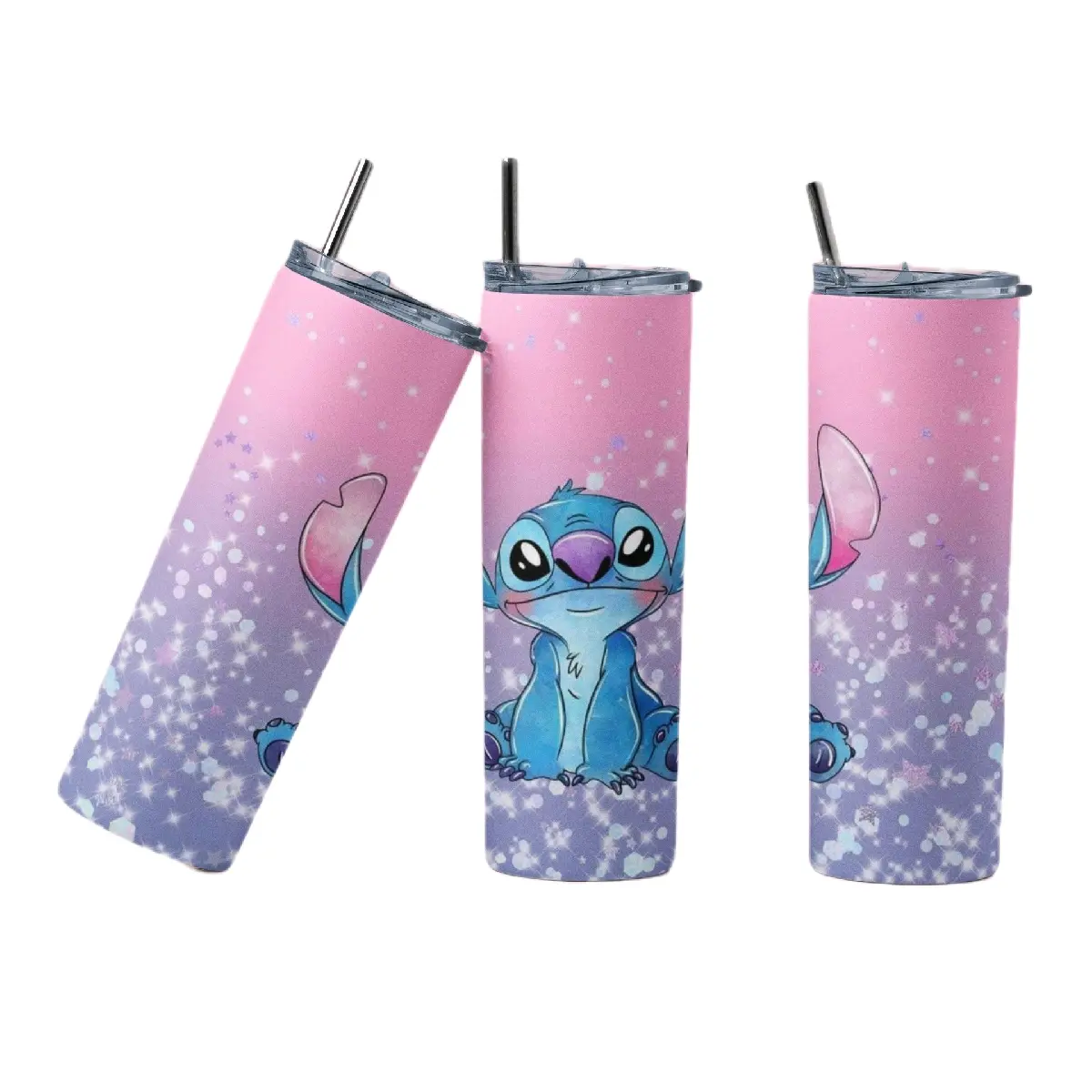 Pastel Stich 20oz drinks tumbler design for hot or cold beverages Drinkware Reusable Washable Cup Coffee Reuse Mug Portable Stylish and easy to use Water Bottles Bottled Disposable Bottle