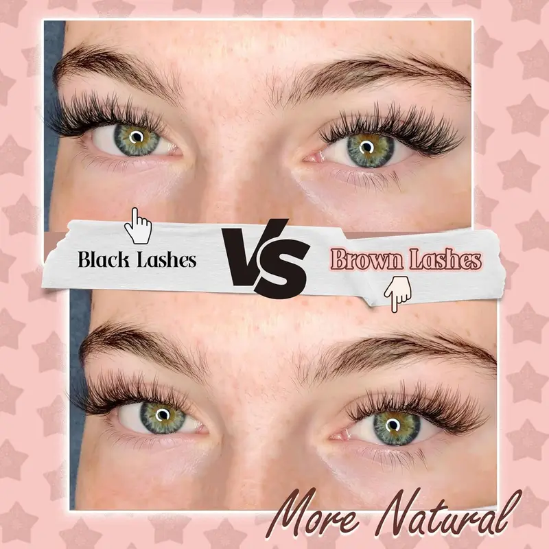 Mavphnnee Brown Lash Clusters - Natural Lash Extensions (168 Pcs, C Curve) for Everyday Wear - Makeup, Cosmetic Eyelashes Synthetic 6