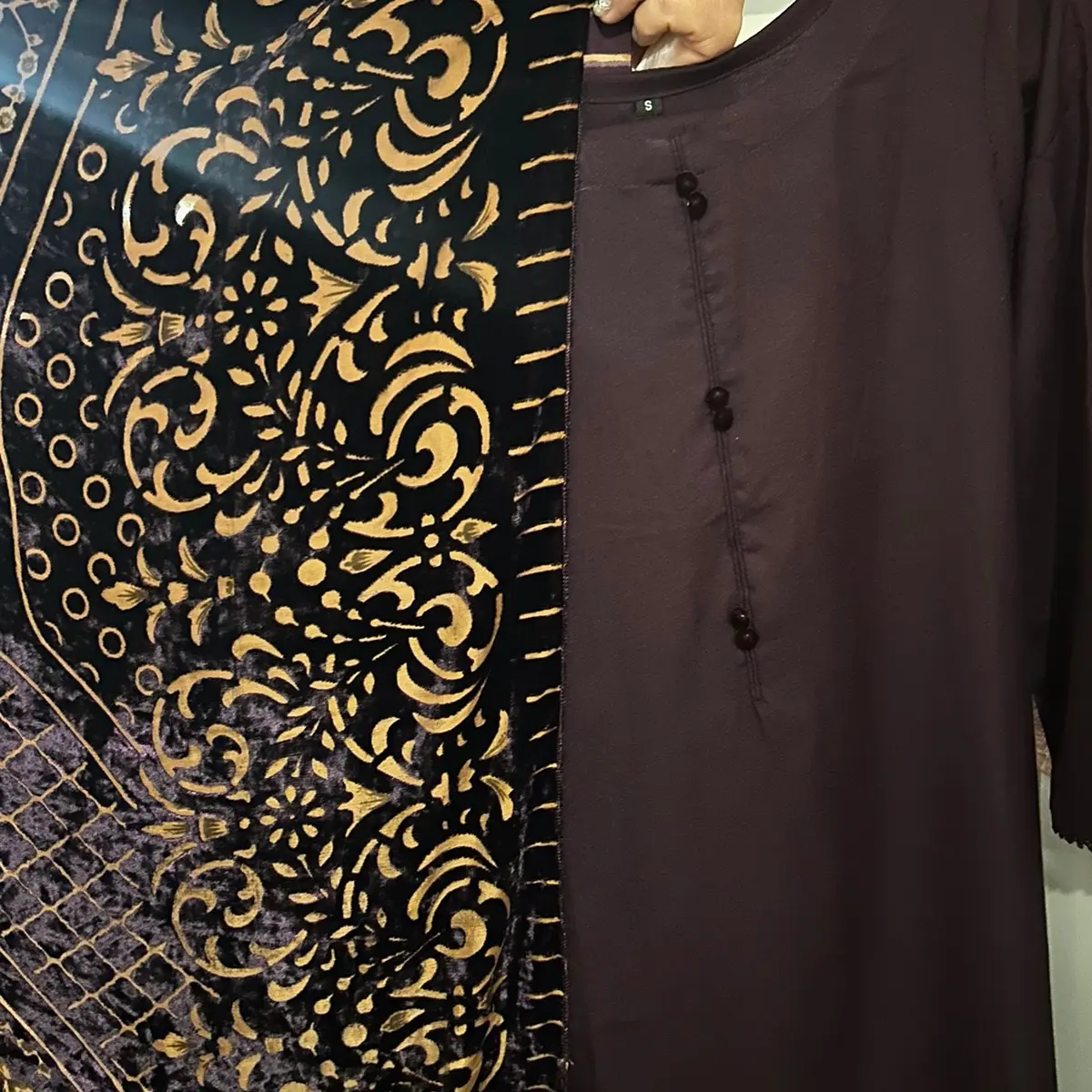 Luxe 3Pc Dhanak Suit With Palachi Shawl