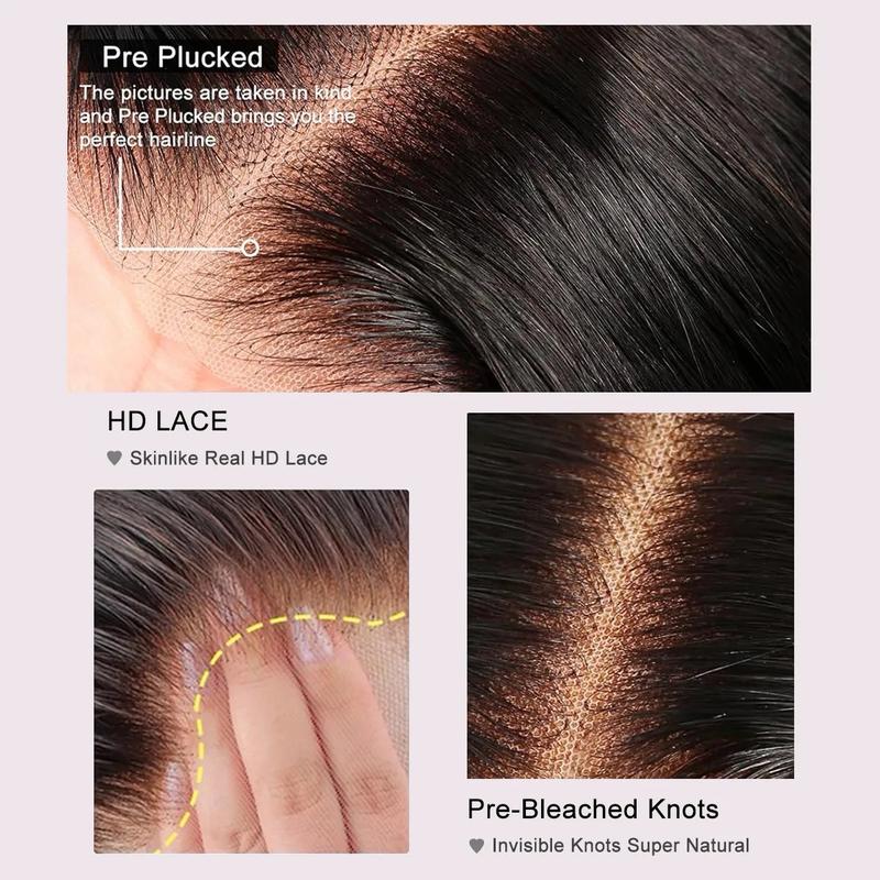 Lumio Custom Made Straight Frontal Wig - Human Hair Lace Front Wig 13x6 glueless 2