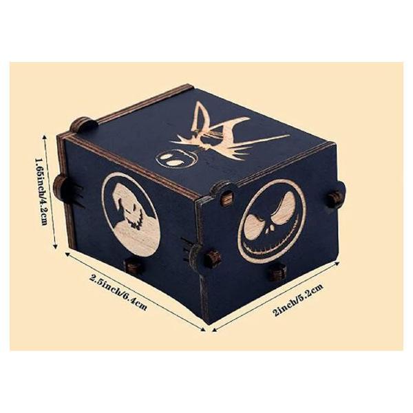 Hand Crank Wooden Musical Box Toy - This is Halloween Tune - The Nightmare Before Christmas 3