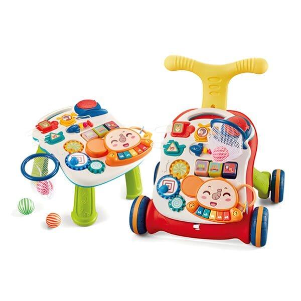 2-in-1 Baby walker and Baby interactive entertainment game table 2