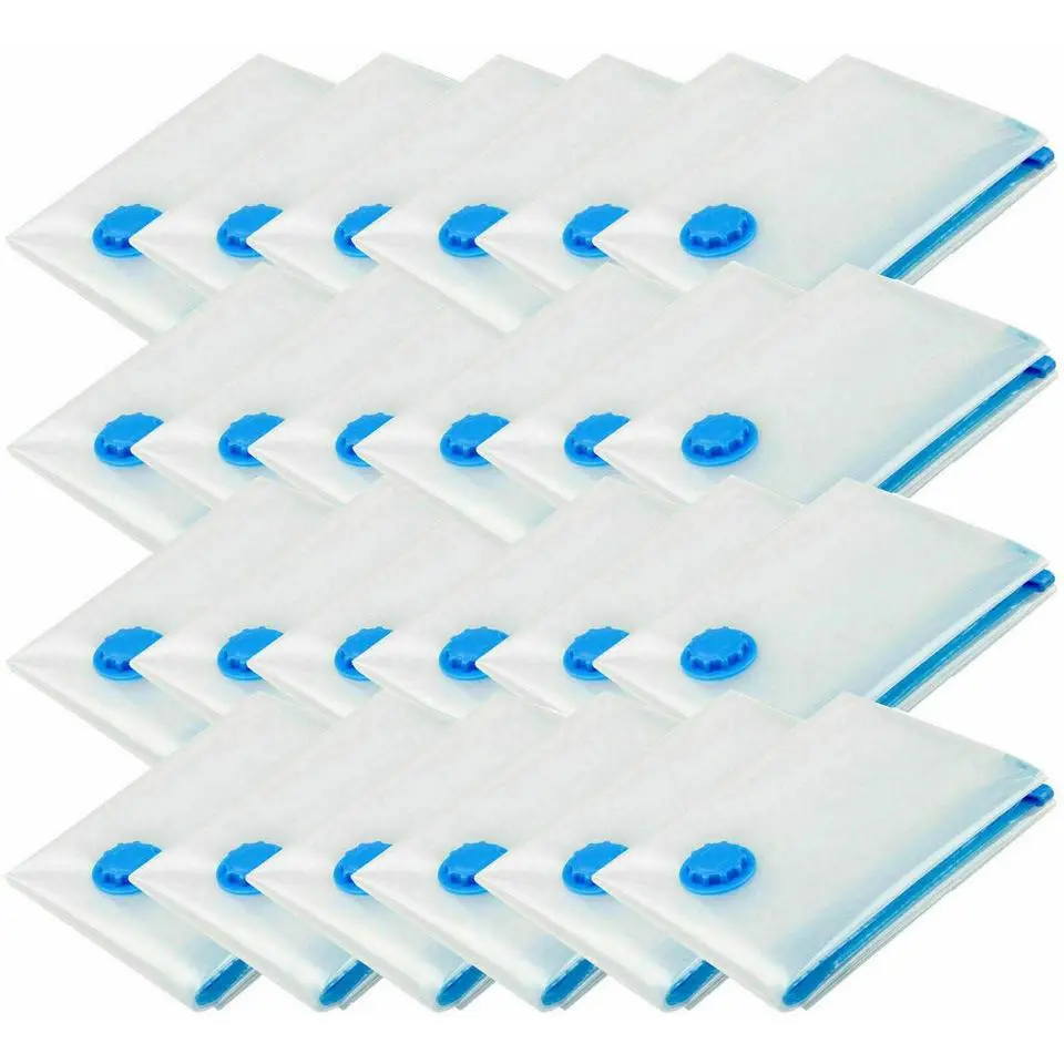 12 x LARGE SPACE SAVING VACUUM STORAGE BAGS CLOTHES BEDDING ORGANIZER VACUM Plastic