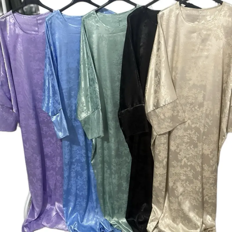 Sofia Kaftan/Abaya Self Printed - Women's Muslim Clothing, Freesize up to UK 16 luxury modern elegant jacquard fabric bat wing abayastyle 3