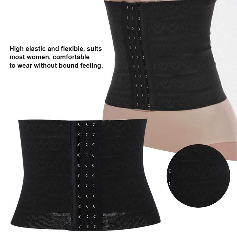 Waist, Women Postpartum Girdle Corset Recovery Belly Band Wrap Belt, After Birth Belly Band Postpartum Support Waist Pelvis Postnatal Belt Body Shaper for Home Female Shapers(Black, XL) 4