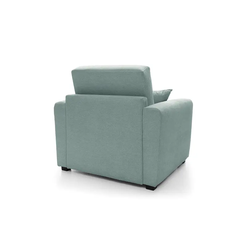 Olly Linen Single Sofa Bed in Pistachio Green 6