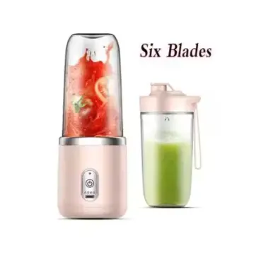 Portable Blender Bottle Electric 6 Blades Multifunction Juice Blender Fresh Juice Smoothie Blender Ice CrushCup Food Processor 6