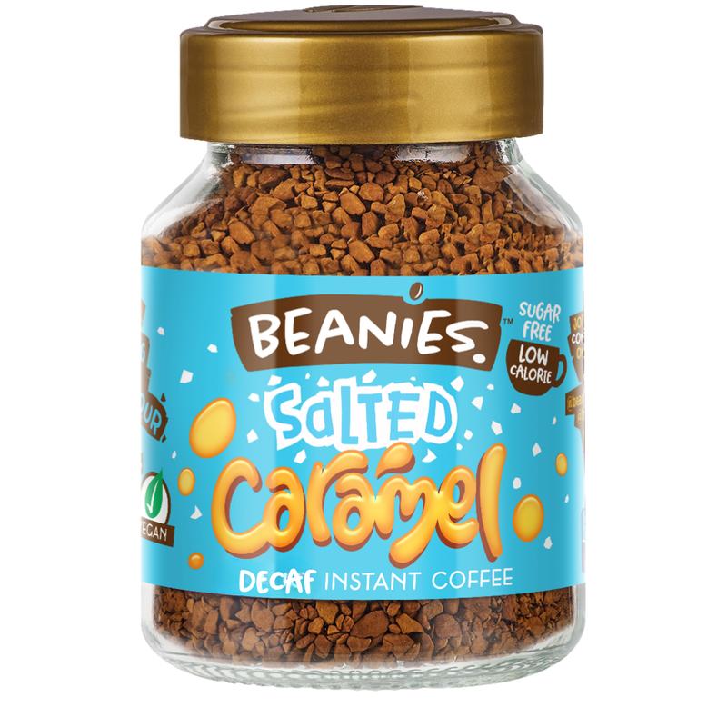 Beanies Coffee Salted Caramel Flavoured Instant Coffee 50g Jar 0