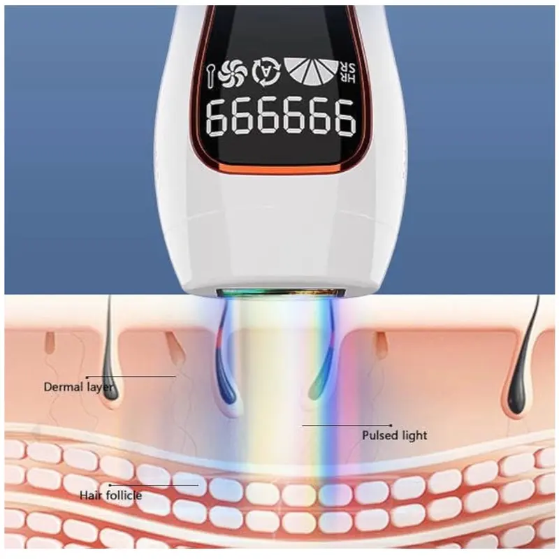 IPL Laser Hair Remover for Face and Body - Portable Electric Home Handle Permanent Removal 5
