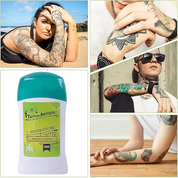 Tattoo Transfer Cream Gel, Safe and Long-Lasting Tattoo Balm for Body Art Makeup Professional Tattoo Transfer Soap Stencil Tattoo Supplies Accessories for Tattoo Artist 4