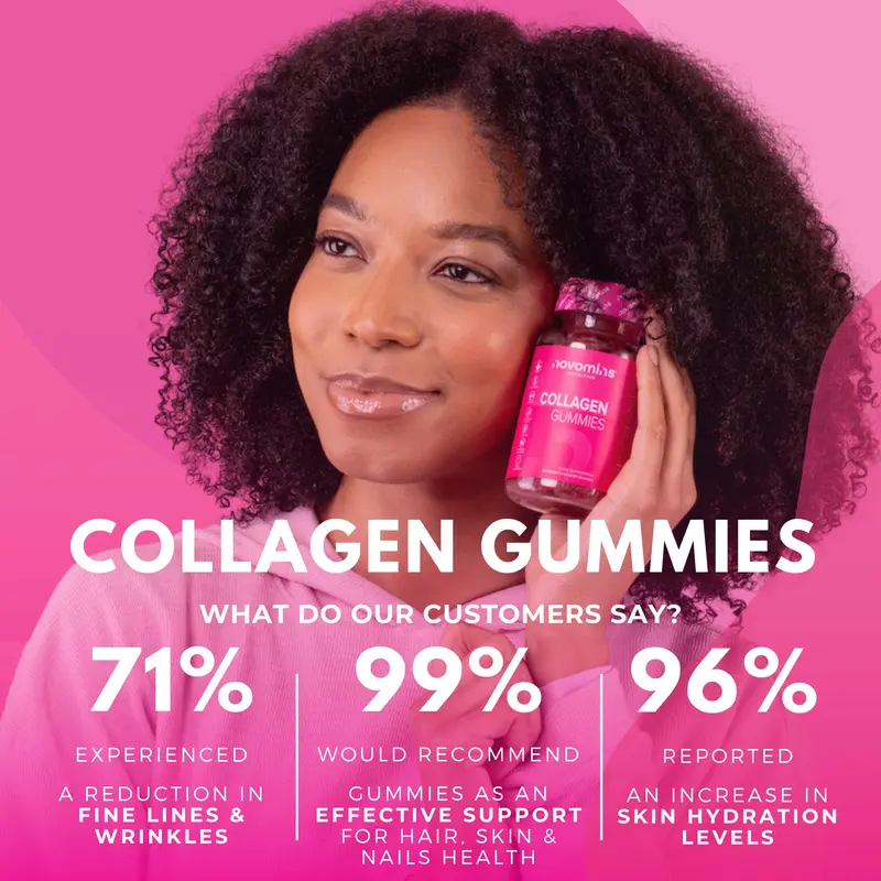 Collagen Gummies - Boost Collagen & Support Hair, Skin, Nails and Joint Health - Superior Type 1 Hydrolysed Collagen - Infused with Biotin, Vitamin C and Hyaluronic Acid - Gluten Free - GMO Free - Gelatine Free 2