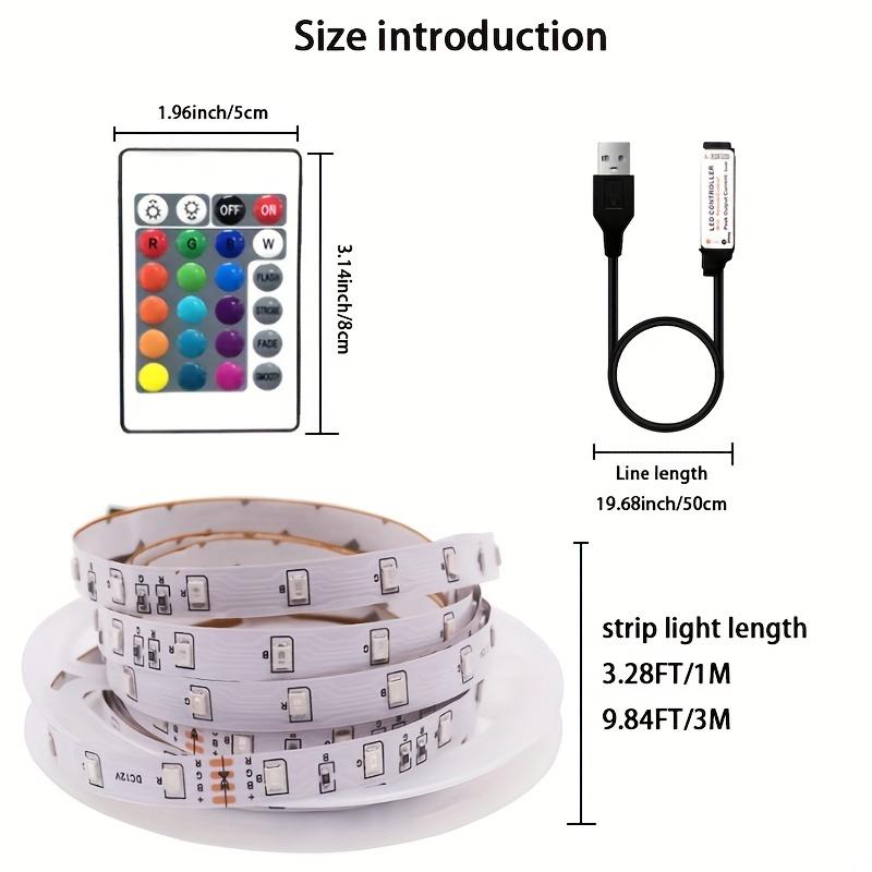 1 set of USB DIY backlight TV Belt LED strip lights 3.28ft/9.84ft SMD 2835 led flexible Cabinet light for home decoration 4