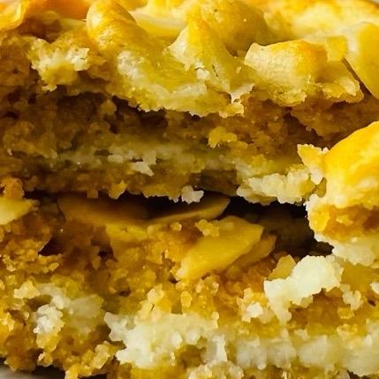 The Almond Croissant (STUFFED) Cookie by Bites of Temptation (DESSERT SIZE Snack) | Almond-Based Cookie with Home Baked Croissant Pieces, Cream Cheese Filling, White Chocolate Chunks & Powdered Sugar Dusting | Halal Suitable cookies 3