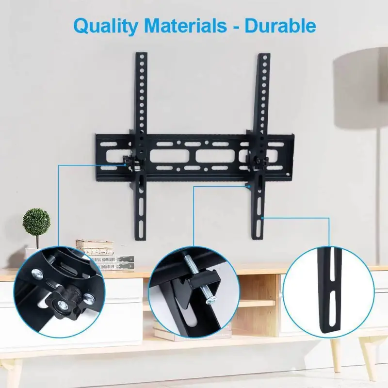 TV Wall Bracket Mount Slim Tilt For 32 36 40 50 55 Up to 72 Inch Universal Fit 6