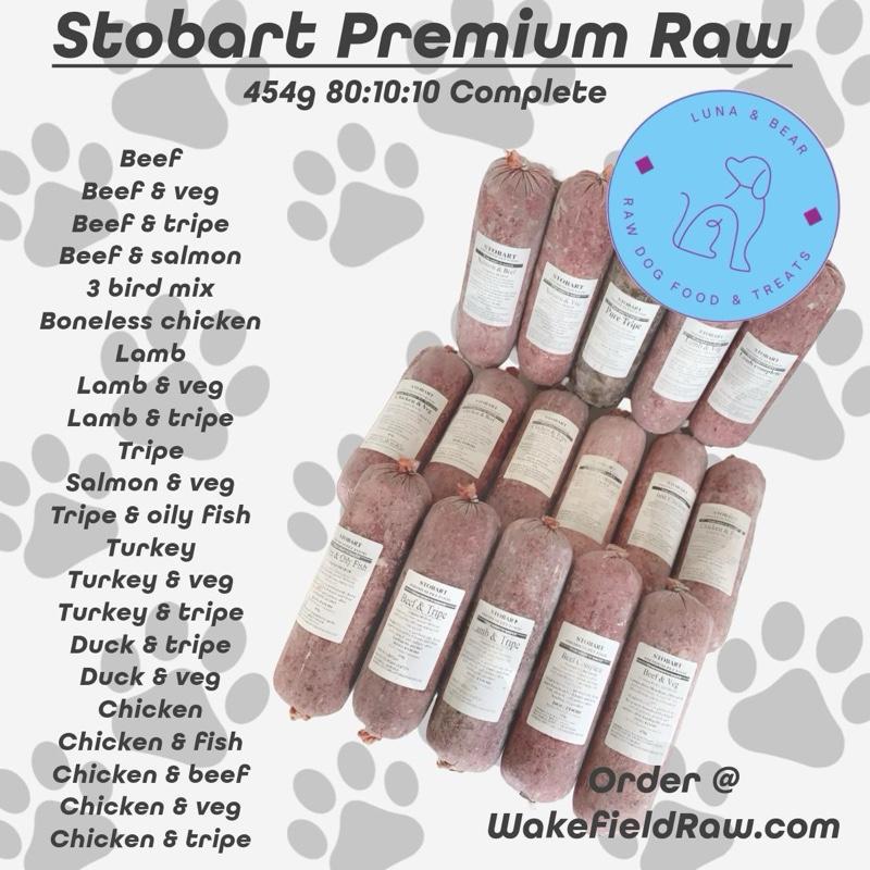 Stobart Raw Dog Food 20 Mixed Sleeves - High Protein & Low Fat 0