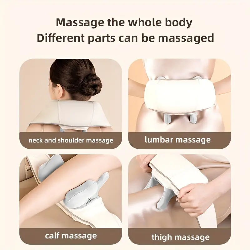 Shiatsu Shoulder And Neck Massager With Heat - Electric Acupressure Deep Kneading Massage For Hands-Free Relief - Ideal Gift For Parents, Elders, Men, And Women Comfort shiatsu  massager neck  massager 7