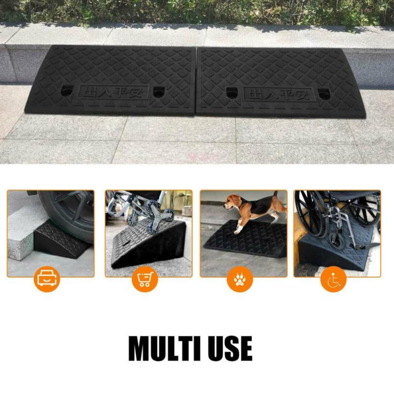 Vehicle Slope Ramp Universal Heavy Duty Rubber Kerb Ramps Car Bikes Threshold 8