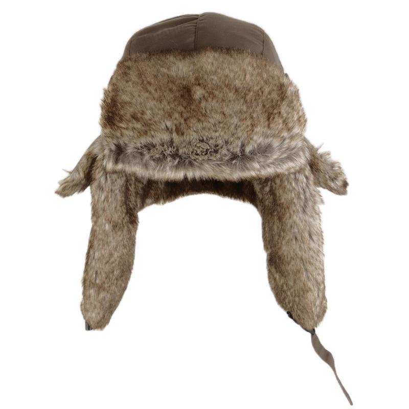 Winter Hats for Men and Women - Fashionable and Warm TASLAN USHANKA TRAPPER HAT - MID-BROWN 2