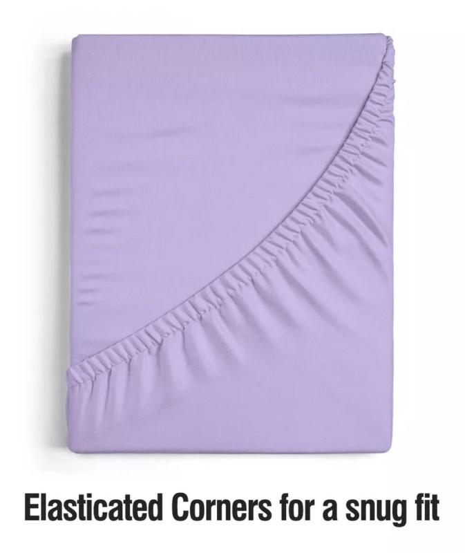 40cm/16in Extra Deep Fitted Sheets Cotton Rich Bed Sheets For Mattress All Sizes 8