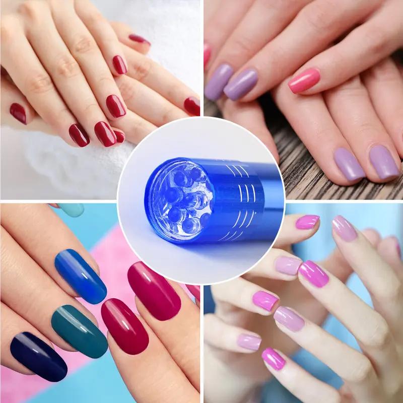 LED UV Gel Curing Light Portable Fast Dryer Nail Cure Mini Flashlight Mini Flash Light for LED UV Gel Curing Lamp Light Handheld Nail Dryer for Manicure Detail Work 1