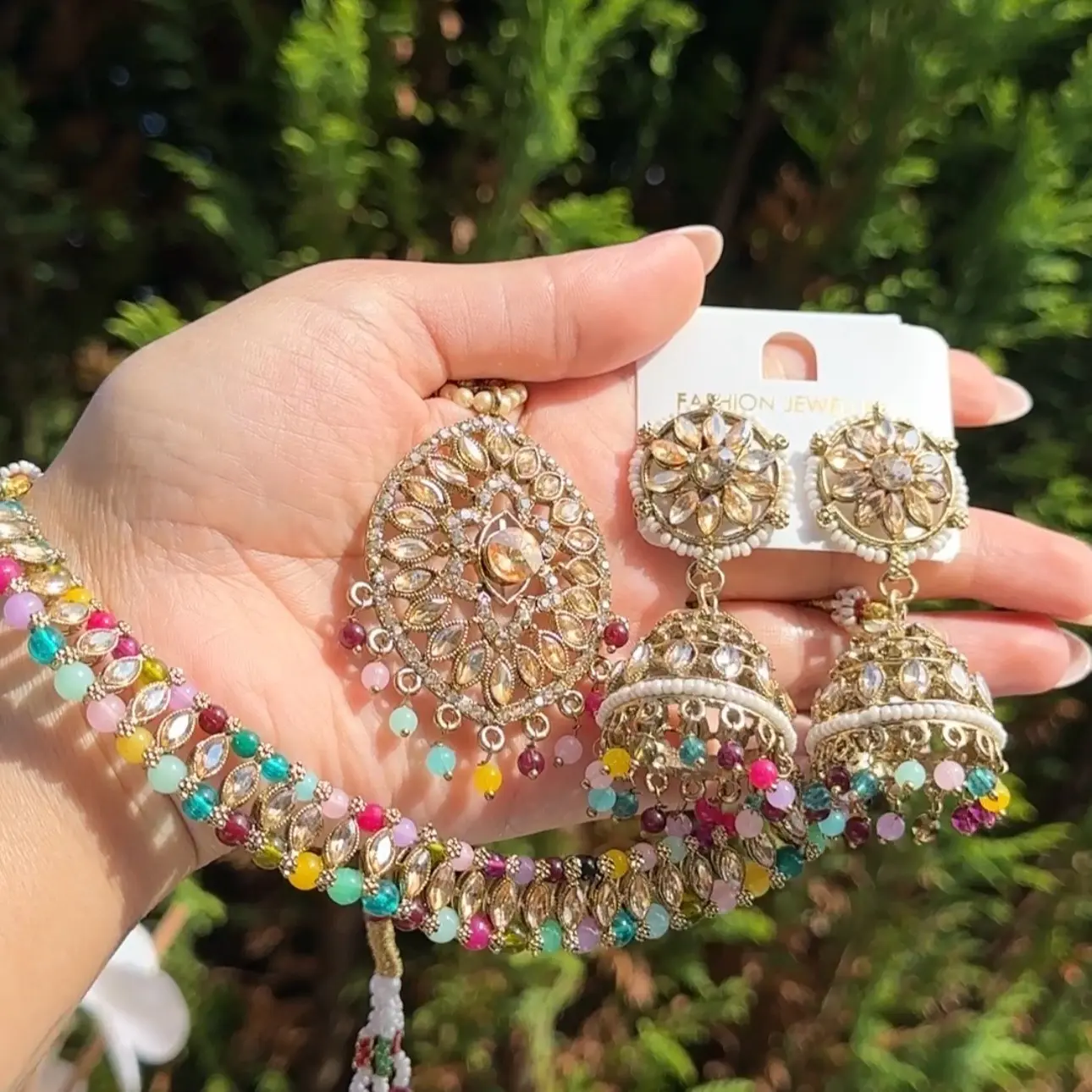 Sleek Gold Choker Set in Various Colors for Women