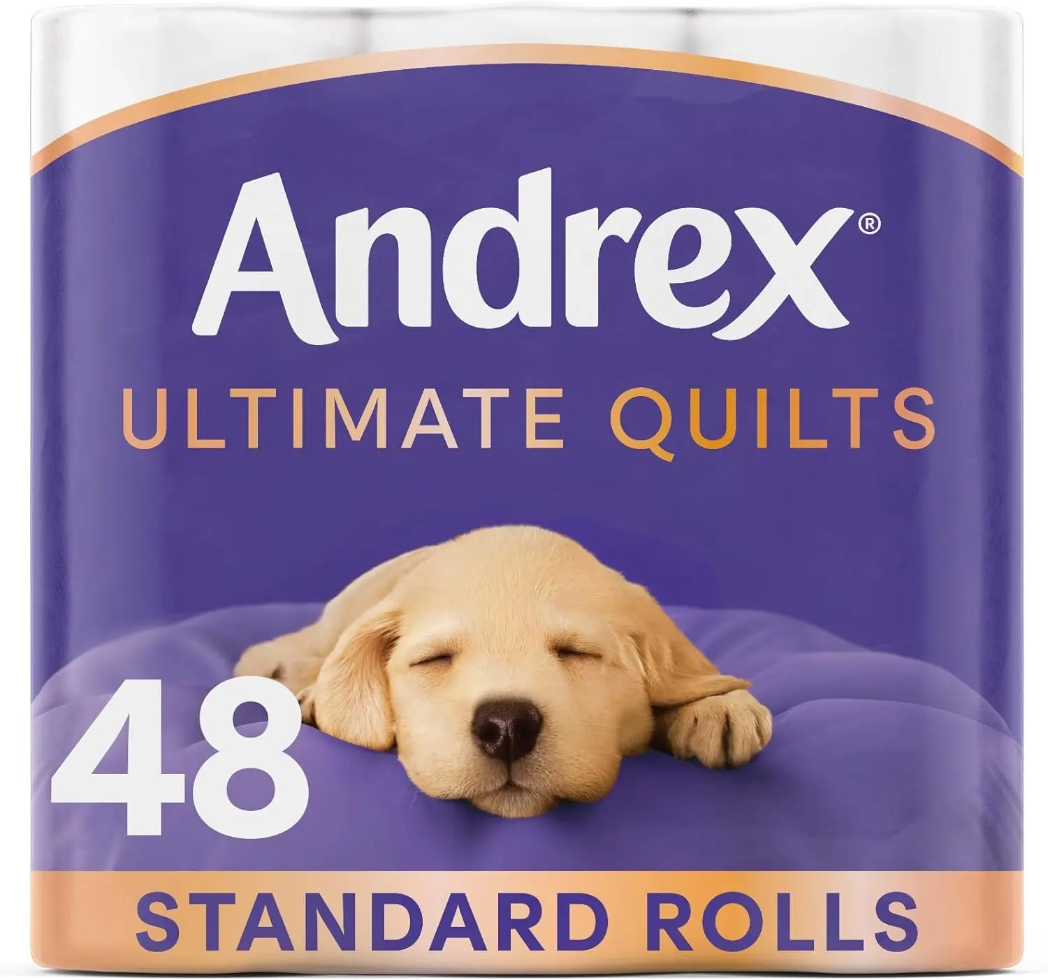 Andrex Ultimate Quilts Quilted Roll Tissue Paper Extra Soft Absorbent - 48 ROLLS 3 X 16 Pack Sheets