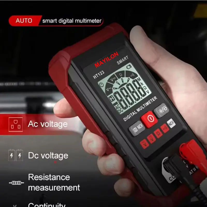 Professional Digital Multimeter Voltmeter Ohmmeter Ammeter Multi Tester Meter UK 7