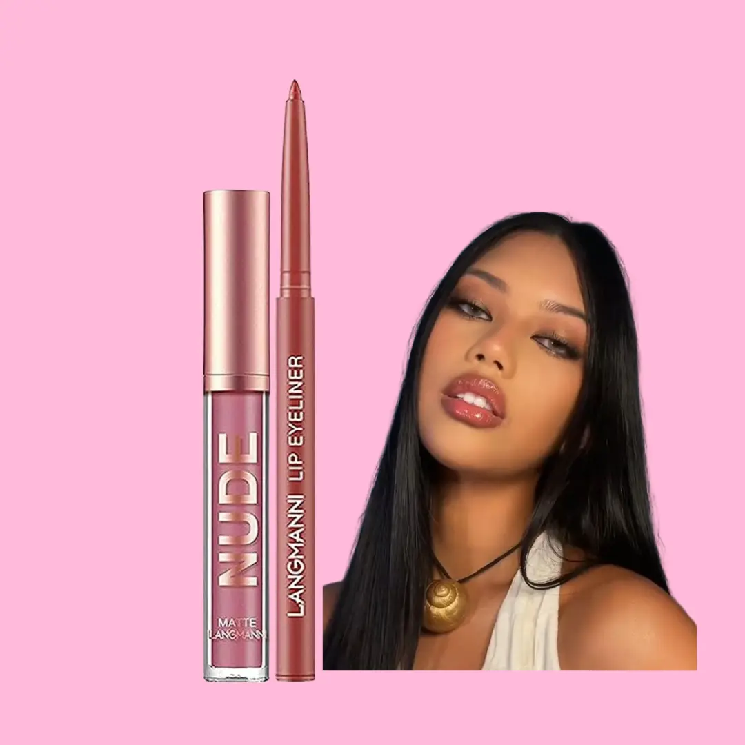 Matte Liquid lipstick & Lip Liner by Nude Pink Sets