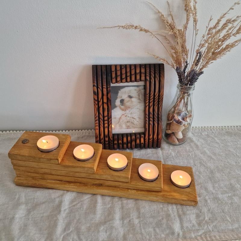 wood candle holder 2