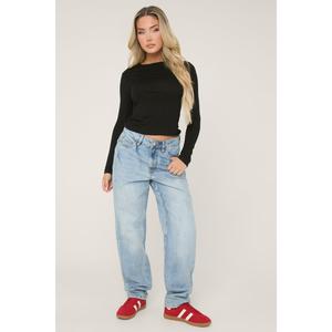 Blue Denim Extra Long Straight Leg Jeans - Blaise