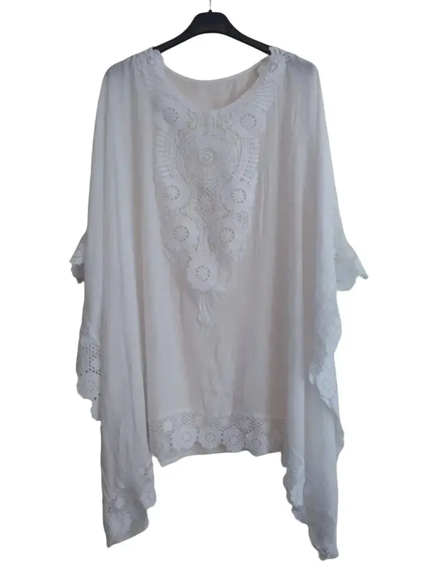Women,s Italian Border Lace Kaftan UK Sizes Fits 16 to 24 Basic Batwing 7