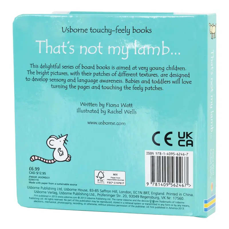 That's not my lamb... by Fiona Watt & Rachel Wells - Ages 0-5 - Board Book 1