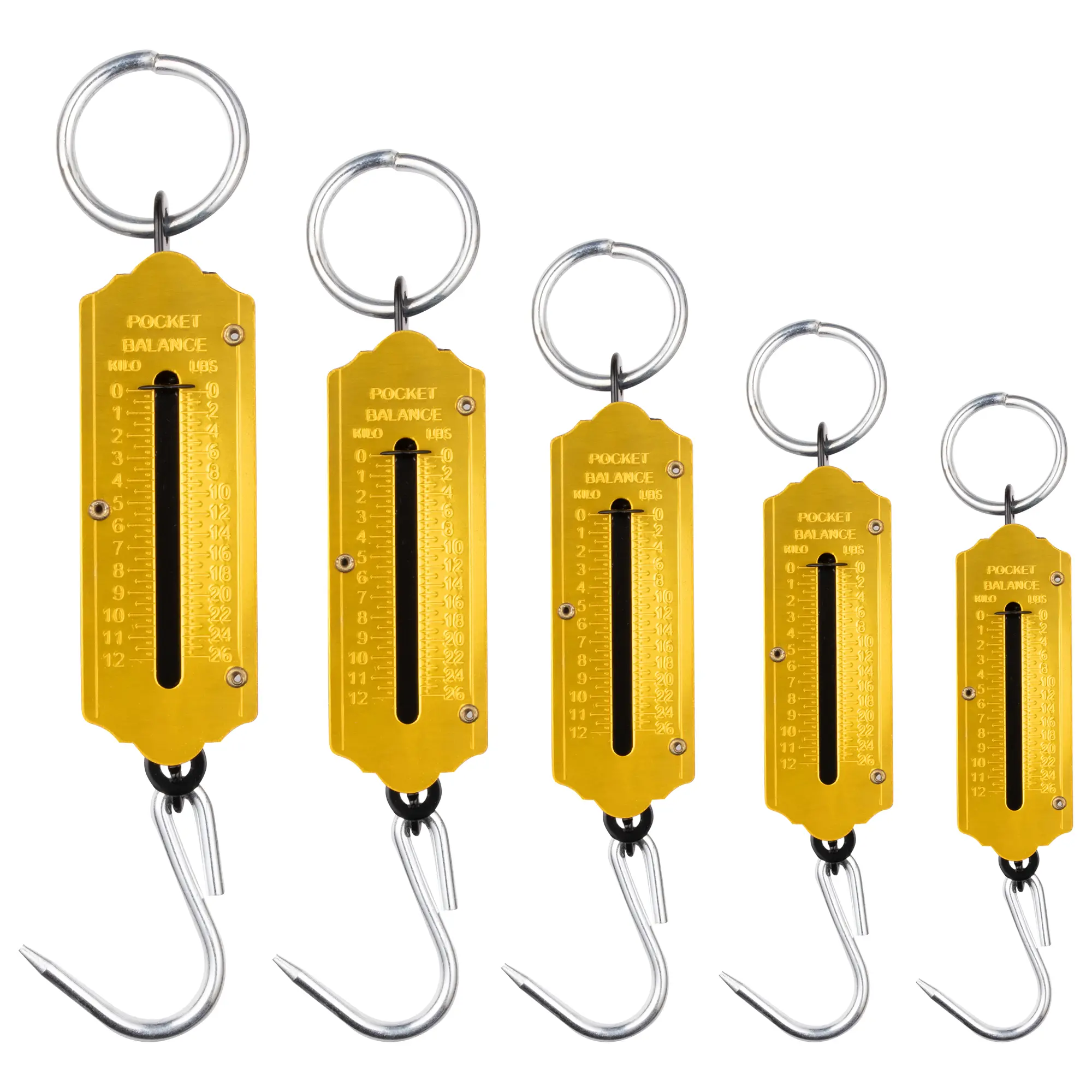 Hardys Luggage Scale - Mechanical Spring Balance Scale for Construction, Fishing, Butchers, Grocers, Suitcase Weighing Scales - Kilo & Lbs Measurement Hanging Portable Scale