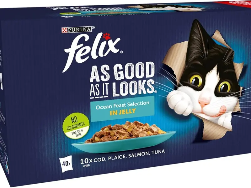 Felix As Good As It Looks Ocean Feasts Cat Food 40x100g 0