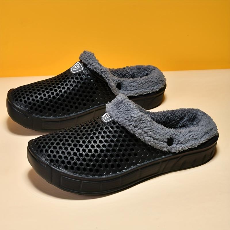 Women's Winter Warm Clogs With Fleece Lining, Comfortable & Fashionable Outwear Non-slip Slippers 3
