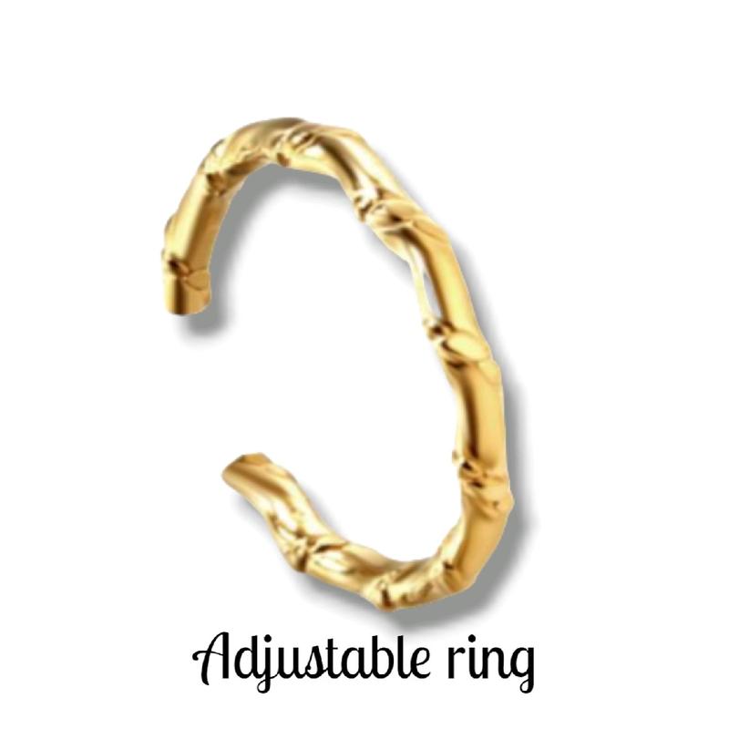 Arabella - Ring stainless steel gold colour Onesize Adjustable - gold colour Stainless steel bracelet, very good quality. The colour will not change. Perfect for any occasion 0