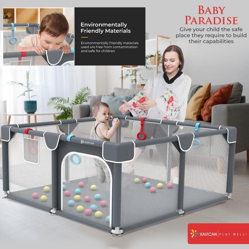 Baby Playpen for Infants and Toddlers - 129x129cm Safe and Portable Play Pen for Babies, Ideal for Indoor and Outdoor Use  ####FREE SHIPPING#### 2