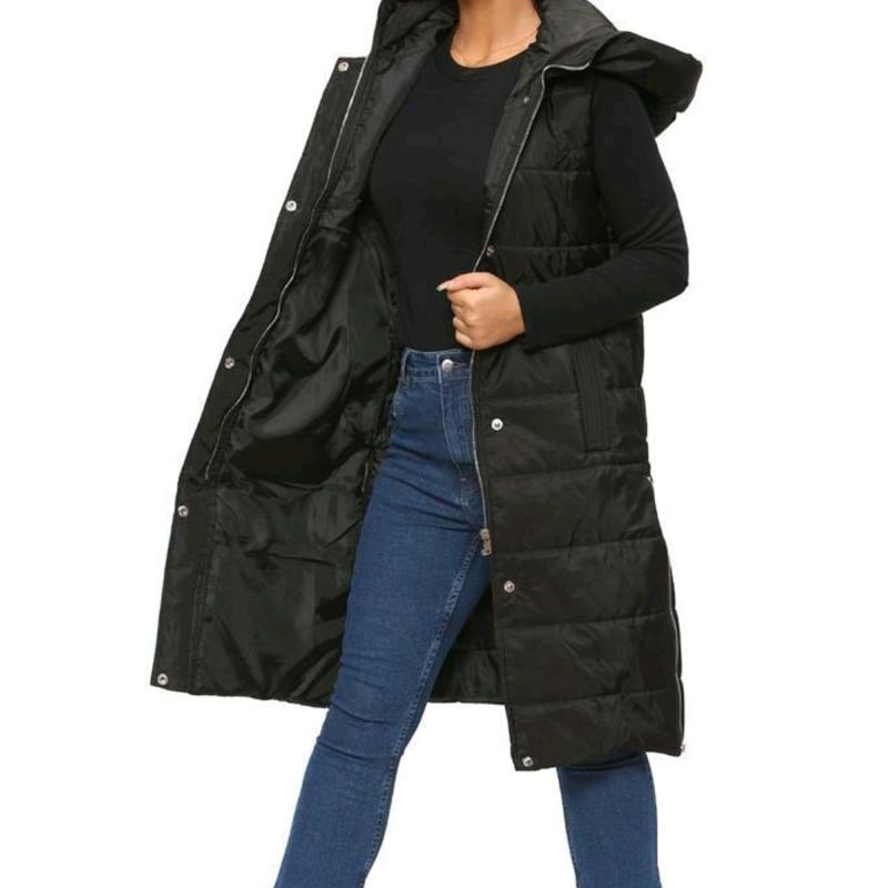 LADIES GILLET perfect for winter Coats Fashion Comfortable Outdoor Jackets Fit Underwear Tops Slim Pockets Womenswear Vests Women Lady Basic Long Sleeve Minimalist 4