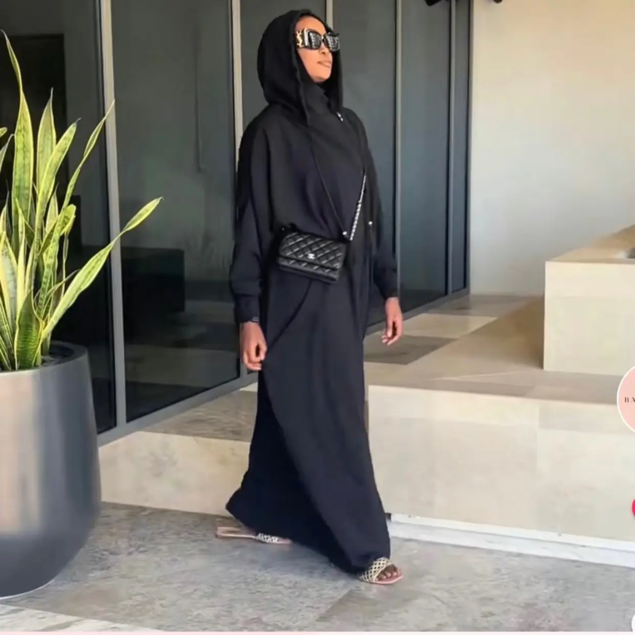 RAMADAN HOODED ABAYA ONE SIZE, MADE IN  UAE with attached hijab prayer  abaya, umrah abaya, Babeluxury Abaya queen