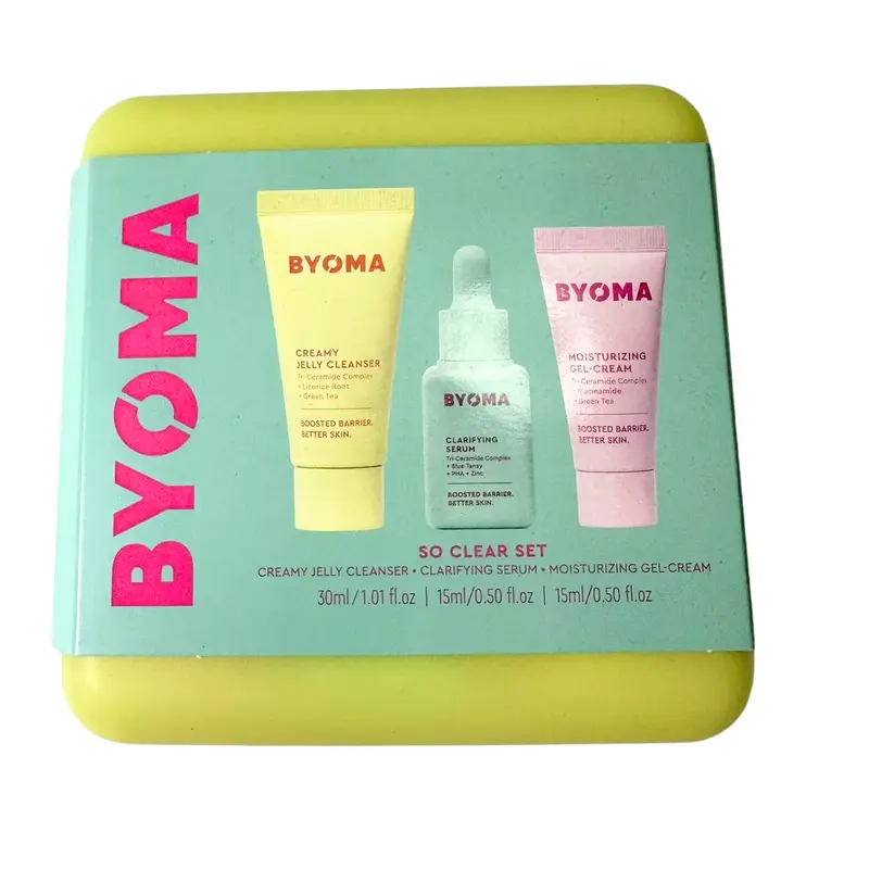 BYOMA Clarifying Starter Kit - Mini Cleanser 30ml + Mini Light Cream 15ml + Mini Clarifying Serum 15ml 6