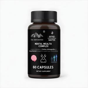 Mental Wealth Blend - Choline Bitartrate, Bacopa Monnieri & Ashwagandha -  Mental Wealth Complex - 60 Capsules - The Antidotes supplement