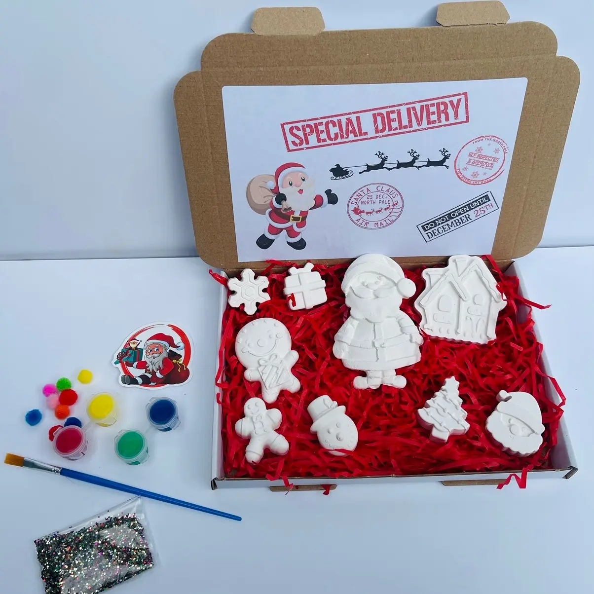 Christmas Activity Box Craft Gift Paint Your Own  Set christmas box xmaseve box christmas stockings giftbox hampers christmaseve boxes tacky ornaments lights advent bag santa sack m&s