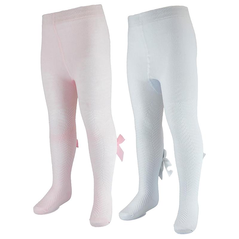 A2Z 4 Kids Infant Toddler Baby Girls Cotton Rich Pack Of 2 Tights Comfortable Stretchy Warm Durable Super Soft Newborn Children's Leggings Age 0-6 Months 6-12 Months 12-18 Months 18-24 Months 1