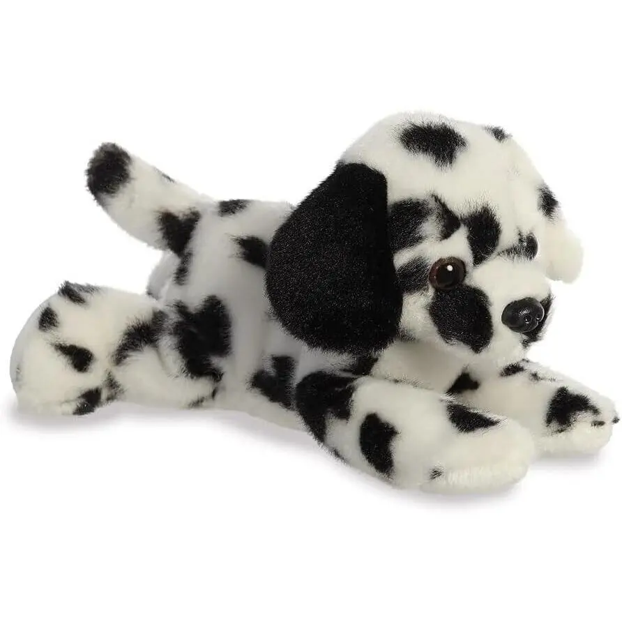 Aurora, 31821, Mini Flopsies Dipper Dalmatian Dog, 8In, Soft Toy, Black and White
