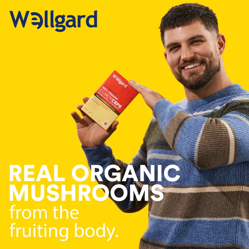 Wellgard Cordyceps Supplement, Organic Cordyceps Mushroom Capsules, 60 Vegan Capsules 2